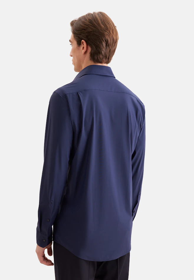 Regular Performance shirt Uni in Dunkelblau | Seidensticker online shop