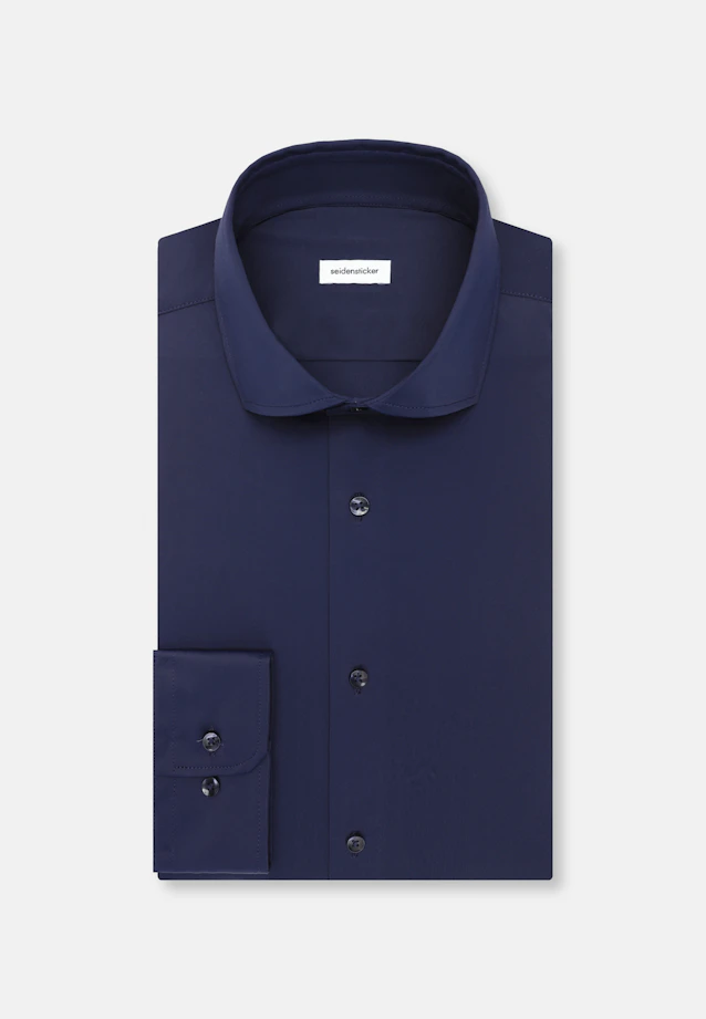 Regular Performance shirt Uni in Dunkelblau |  Seidensticker Onlineshop