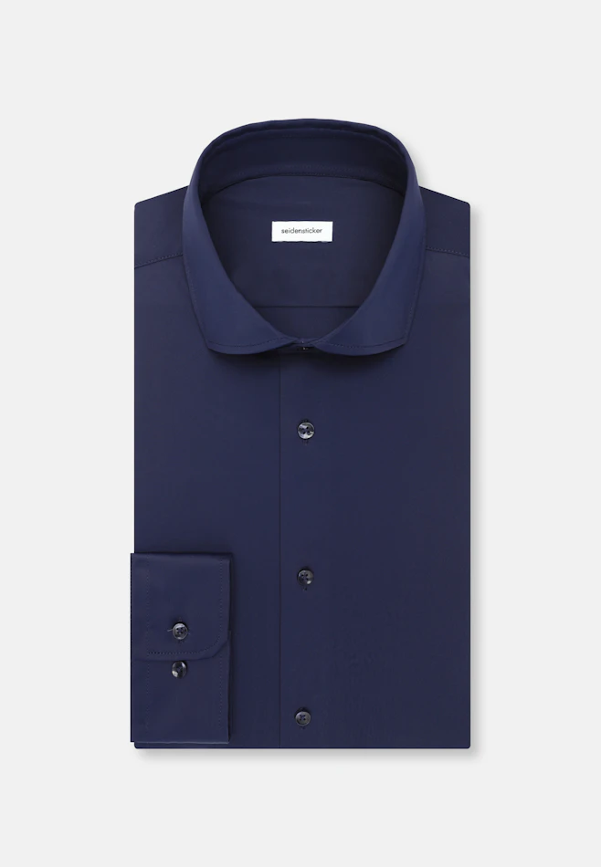 Regular Performance shirt Uni in Dunkelblau | Seidensticker online shop
