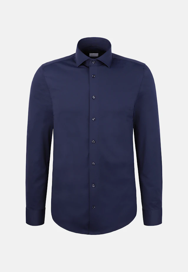 Regular Performance shirt Uni in Dunkelblau |  Seidensticker Onlineshop