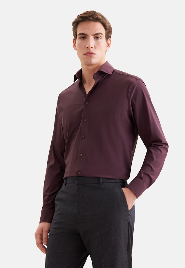 Regular Performance shirt Uni in Rot |  Seidensticker Onlineshop