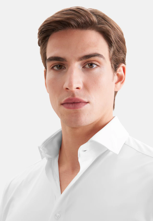 Comfort Performance shirt Uni in Weiß |  Seidensticker Onlineshop