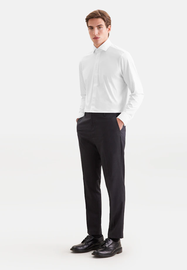 Comfort Performance shirt Uni in Weiß |  Seidensticker Onlineshop