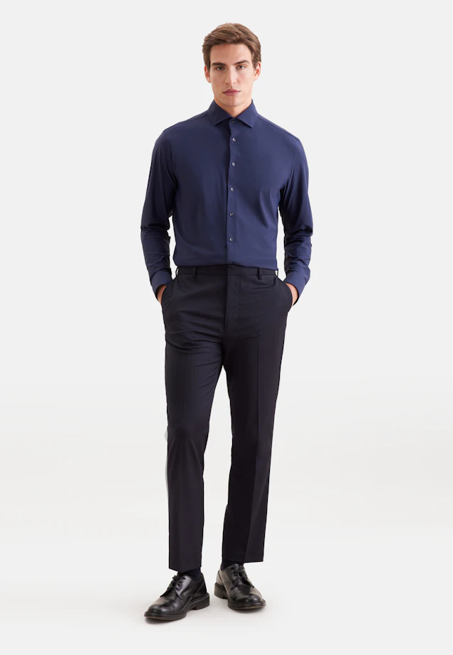 Comfort Performance shirt Uni in Dunkelblau |  Seidensticker Onlineshop