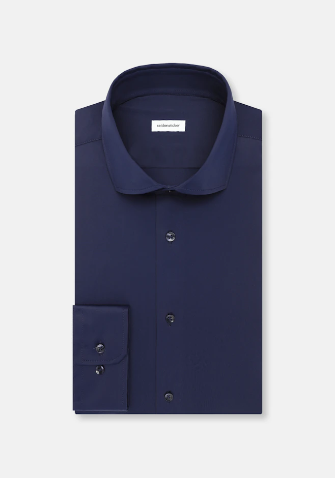 Comfort Performance shirt Uni in Dunkelblau | Seidensticker online shop