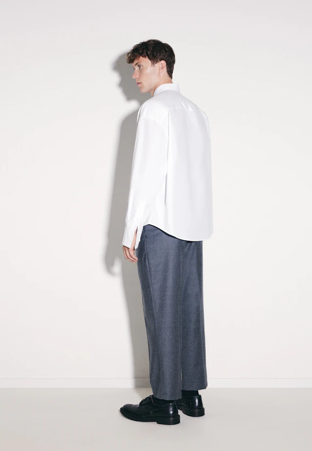 Oversized Fashion shirt Uni in Weiß |  Seidensticker Onlineshop