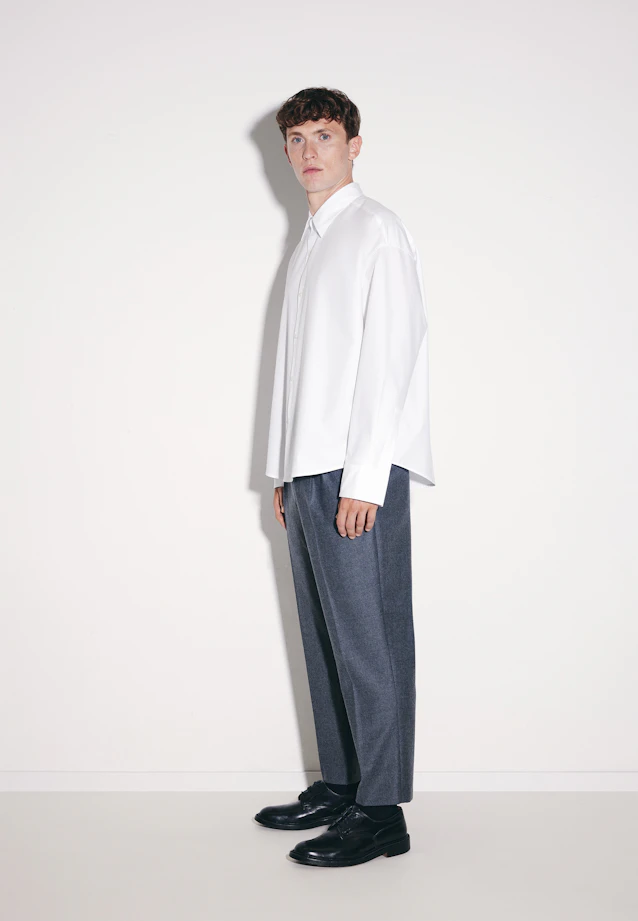 Oversized Fashion shirt Uni in Weiß |  Seidensticker Onlineshop