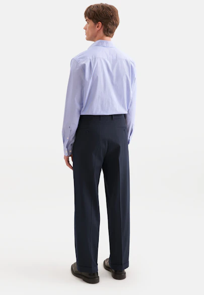 Relaxed Chino Uni in Bleu Foncé |  Seidensticker Onlineshop
