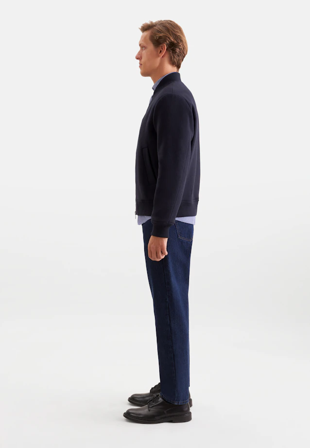 Regular Bomber Jacket Uni in Dunkelblau |  Seidensticker Onlineshop