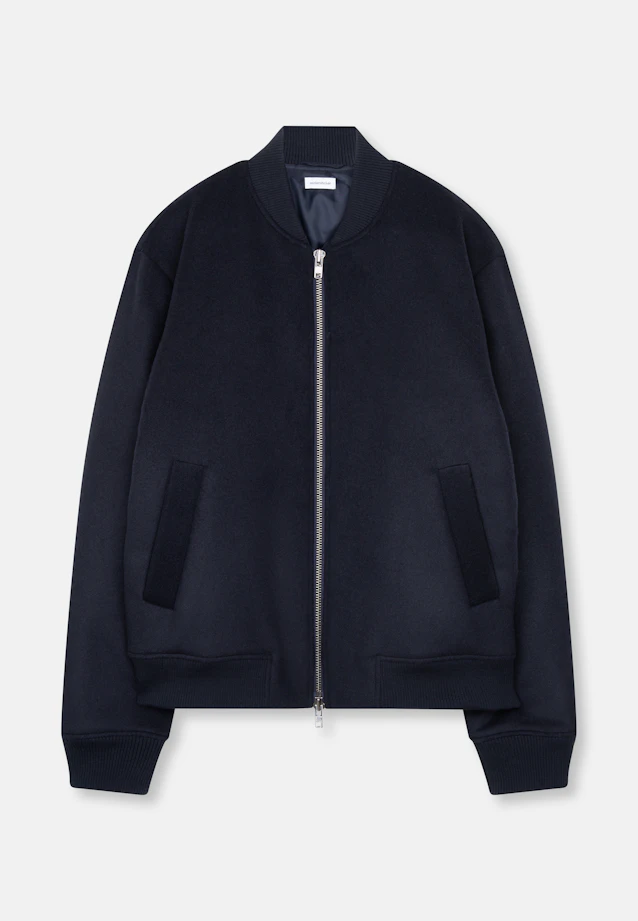 Regular Bomber Jacket Uni in Dunkelblau |  Seidensticker Onlineshop