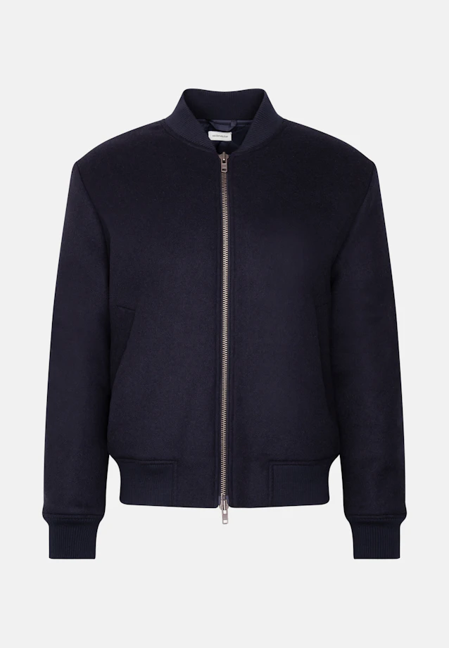 Regular Bomber Jacket Uni in Dunkelblau |  Seidensticker Onlineshop
