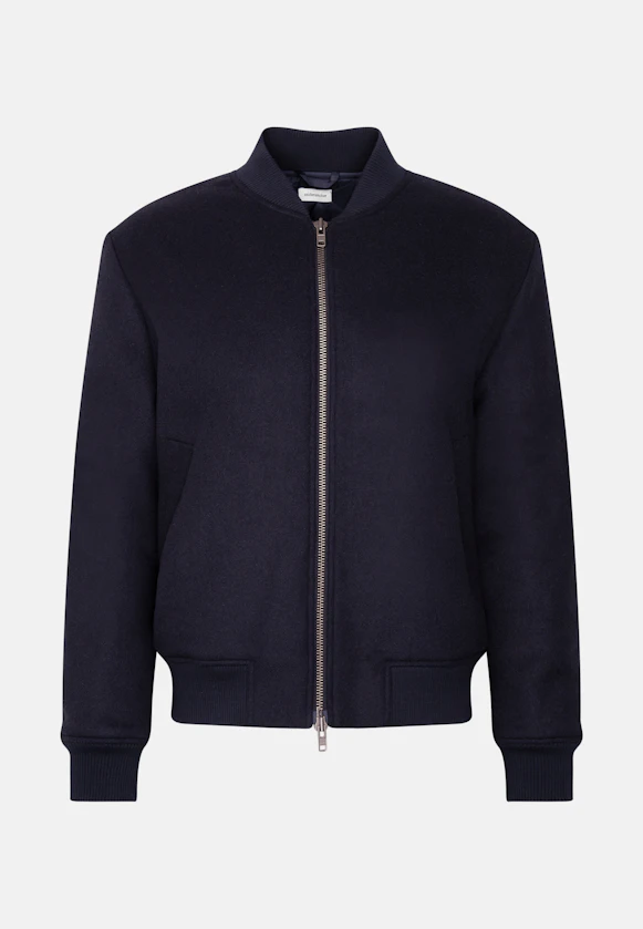 Regular Bomber Jacket Uni in Dunkelblau |  Seidensticker Onlineshop