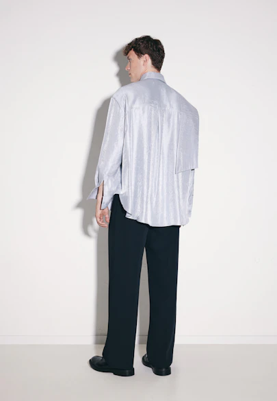 Oversized Fashion shirt Uni in Grey |  Seidensticker Onlineshop