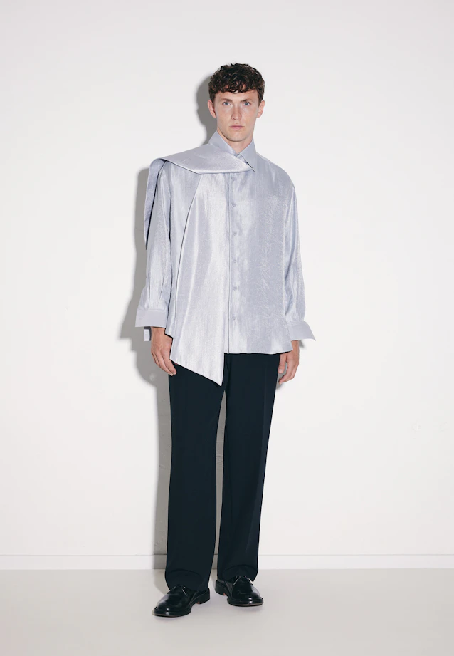 Oversized Fashion shirt Uni in Grey |  Seidensticker Onlineshop