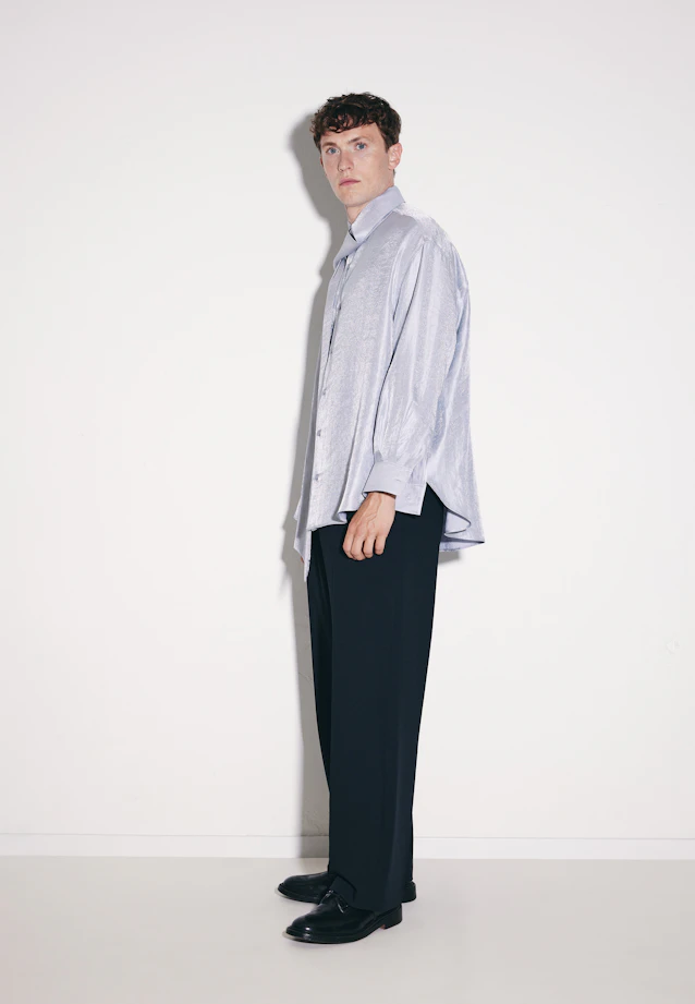 Oversized Fashion shirt Uni in Grey |  Seidensticker Onlineshop