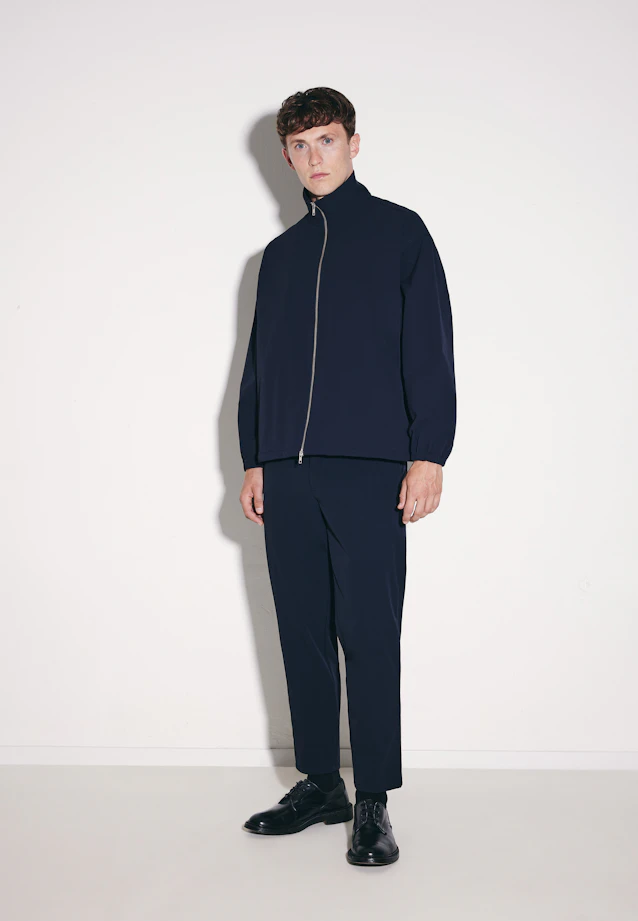 Oversized Jacke Uni in Dunkelblau |  Seidensticker Onlineshop