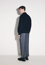 Oversized Bomber Uni in Bleu Foncé |  Seidensticker Onlineshop