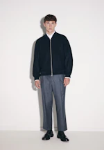 Oversized Bomber Uni in Bleu Foncé |  Seidensticker Onlineshop