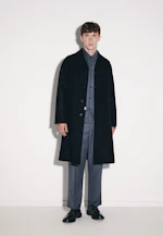 Regular Mantel Uni in Schwarz |  Seidensticker Onlineshop