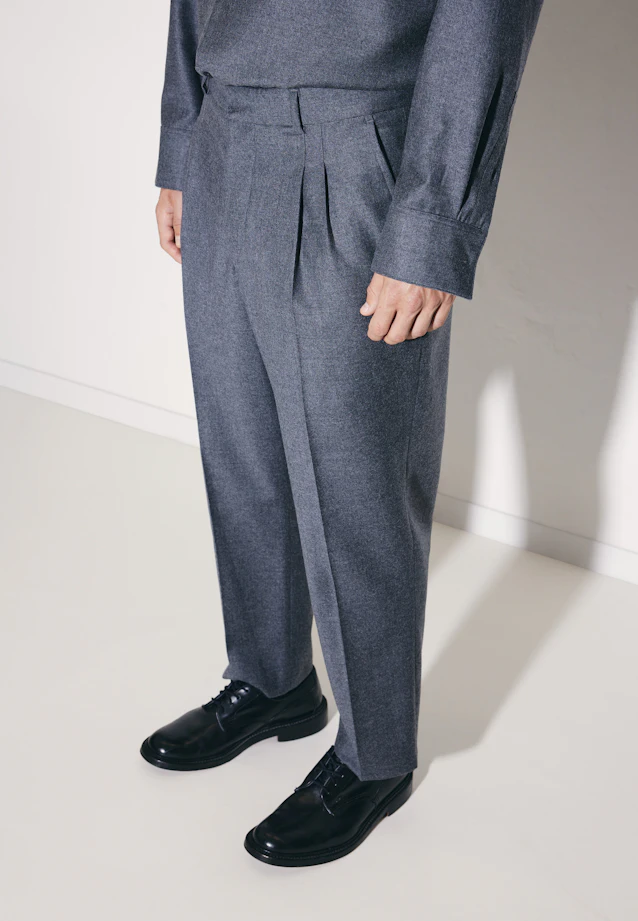 Regular Chino Flanelle in Gris |  Seidensticker Onlineshop
