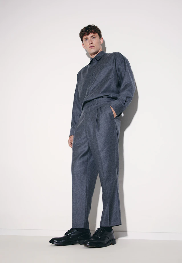 Regular Chino Flanelle in Gris |  Seidensticker Onlineshop