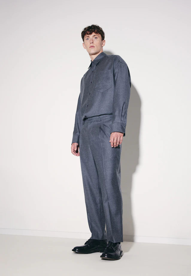 Regular Chino Flanelle in Gris |  Seidensticker Onlineshop