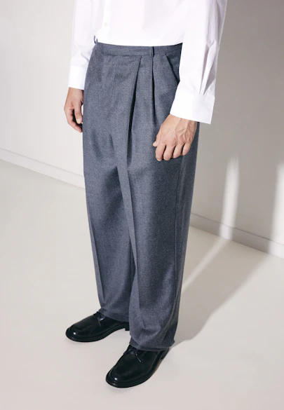 Oversized Suit Pants Flanell in Grau |  Seidensticker Onlineshop