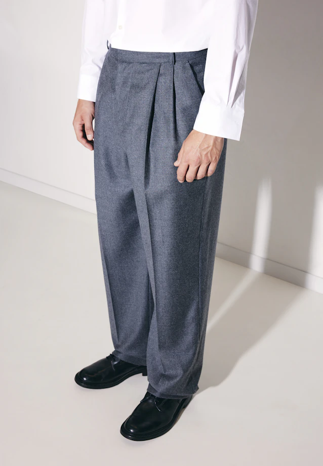 Oversized Pantalon de costume Flanelle in Gris |  Seidensticker Onlineshop