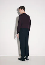 Chino Cropped mit Bundfalten in Schwarz |  Seidensticker Onlineshop