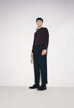 Chino Cropped mit Bundfalten in Schwarz |  Seidensticker Onlineshop