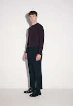 Chino Cropped mit Bundfalten in Schwarz |  Seidensticker Onlineshop