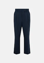 Chino Cropped mit Bundfalten in Dunkelblau |  Seidensticker Onlineshop