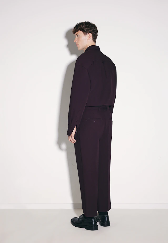 Chino Cropped mit Bundfalten in Braun |  Seidensticker Onlineshop