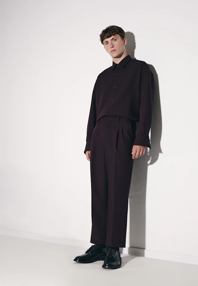 Chino Cropped mit Bundfalten in Braun |  Seidensticker Onlineshop