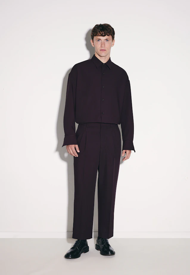 Chino Cropped mit Bundfalten in Braun |  Seidensticker Onlineshop