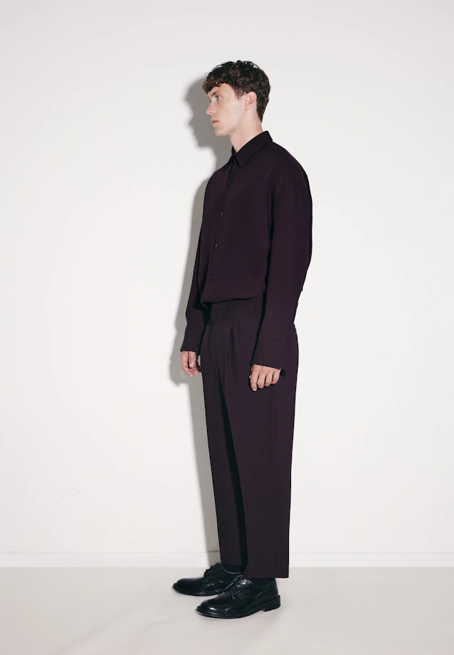 Chino Cropped mit Bundfalten in Braun |  Seidensticker Onlineshop