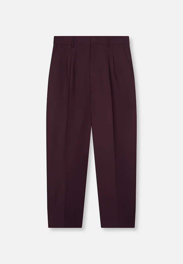 Chino Cropped mit Bundfalten in Braun |  Seidensticker Onlineshop