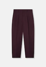 Chino Cropped mit Bundfalten in Braun |  Seidensticker Onlineshop