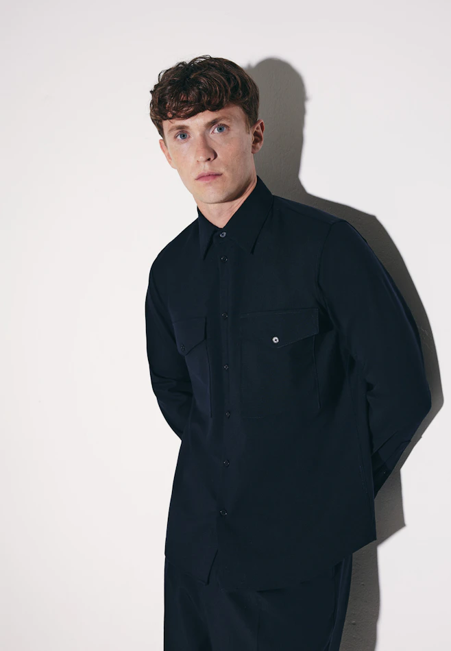Relaxed Fashion-Hemd Uni in Dunkelblau | Seidensticker Onlineshop