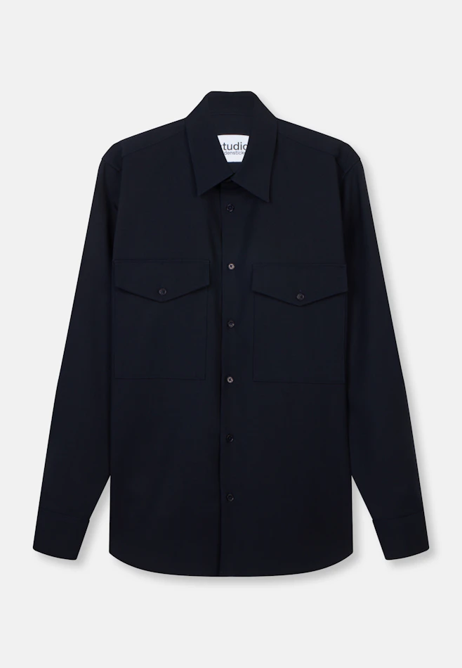 Relaxed Fashion shirt Uni in Dunkelblau | Seidensticker online shop