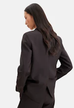 Zweiknopf Blazer mit Pattentaschen aus einer Wollmischung in Braun |  Seidensticker Onlineshop