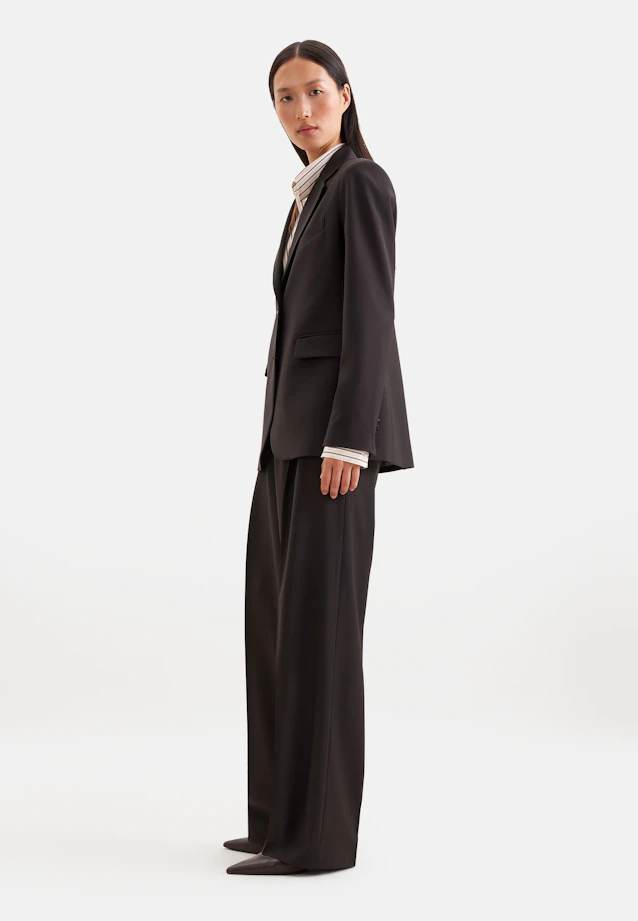 Two-button blazer with flap pockets in Braun |  Seidensticker Onlineshop