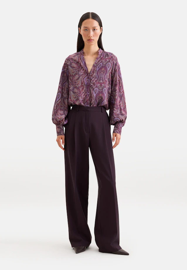 Chemisier à col montant avec poignets hauts in Lilas |  Seidensticker Onlineshop