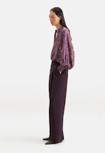 Chemisier à col montant avec poignets hauts in Lilas |  Seidensticker Onlineshop