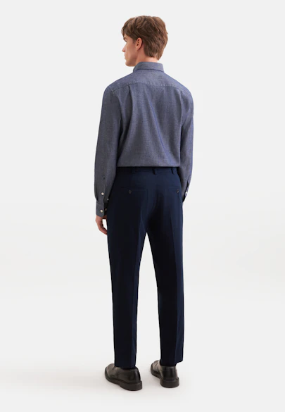 Regular Chino Uni in Bleu Foncé |  Seidensticker Onlineshop