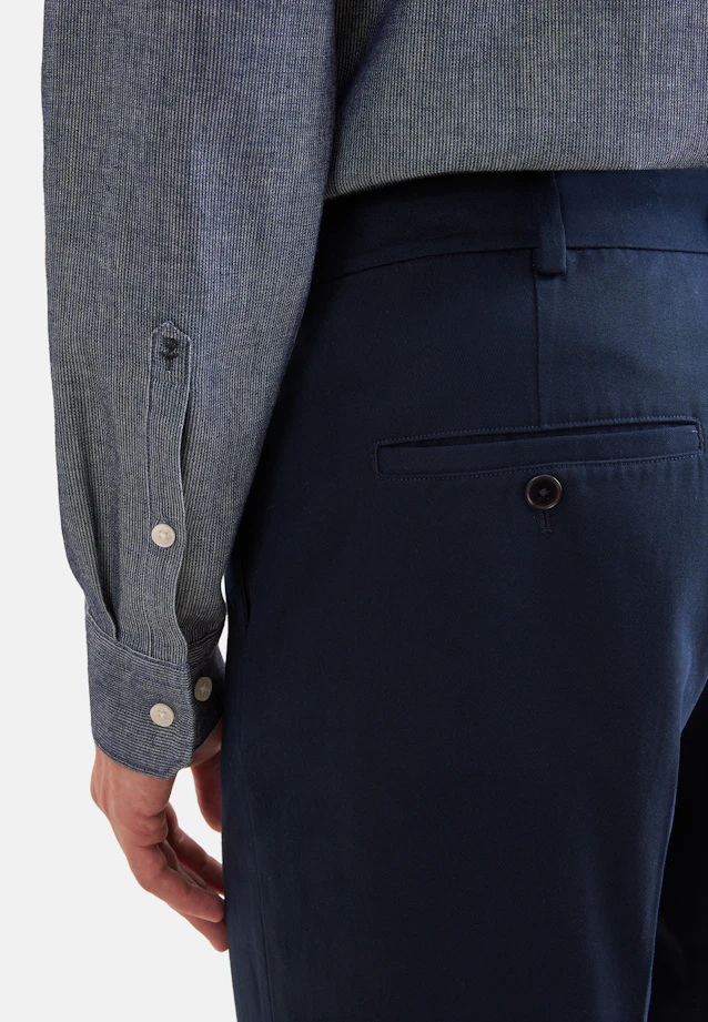 Regular Chino Uni in Bleu Foncé |  Seidensticker Onlineshop