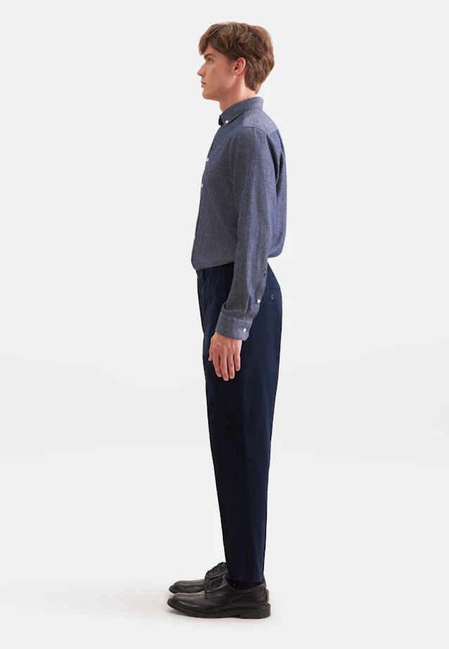 Regular Chino Uni in Bleu Foncé |  Seidensticker Onlineshop
