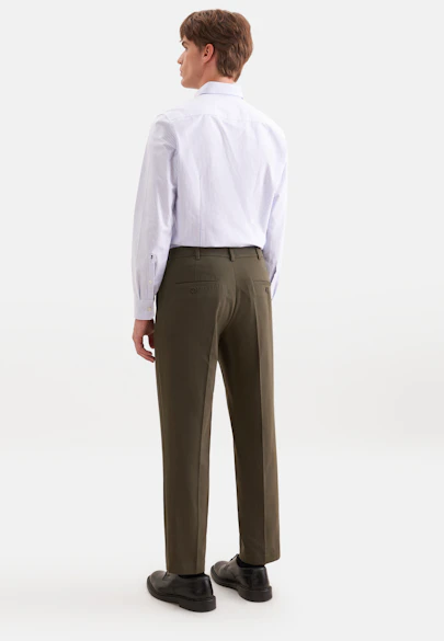Regular Chino Uni in Vert |  Seidensticker Onlineshop