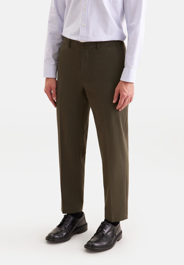 Regular Chino Uni in Vert |  Seidensticker Onlineshop