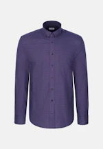 Regular Flannel shirt Check in Dunkelblau |  Seidensticker Onlineshop